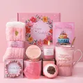 Produktbild: iTbxzzy Geburtstagsgeschenk für Frauen, Geburtstagsgeschenk für Mama, Freundin, Schwester, Beste Freundin Kaffeebecher und Geschenkset Bad-Entspannung, Geschenke für Frauen