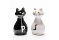 Produktbild: Salz- / Pfefferstreuer Salz und Pfefferstreuer Katze, Keramik, 5 x 9 cm
