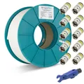 Produktbild: SYMARIX Koaxialkabel 115dB mit Kupfer-Innen­leiter T60+ 100m mit Cabelcon F-6-TD
