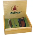 Produktbild: Laguiole Taschenmesser Klappmesser mit Wetzstahl & Ledertasche mit Geschenkbox