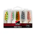Produktbild: DAM Trout Pack 4  Set incl. Box  5 Stück  5 - 8g  Spoons Blinker Forelle Barsch