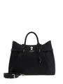 Produktbild: Guess Yesba Saffiano Logo 4G Kunstleder Top-Griff Handtasche Für Damen Schwarz