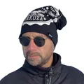 Produktbild: YAKUZA Beanie Think unisex schwarz Mütze Original Premium Totenkopf Skull 893