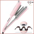 Produktbild: Welleneisen 3-Fässer Lockenstab 32mm Rosa für Beach Waves, 5 Temp. TYMO ROVY