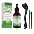 Produktbild: Rosmarinöl für Haarwachstum, +Dermaroller 0,25mm für Haarwachstum, Bartwuchs, Wimpernpflege und Hautpflege - Natürliches ätherisches Öl mit aroma