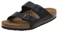 Produktbild: BIRKENSTOCK Arizona - Slipper - Birko-Flor - Schwarz - Weichbettung - Schmal - Größe 39