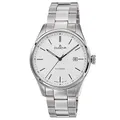 Produktbild: Dugena Herren-Armbanduhr 4461013 Milano, Automatikwerk, weißes Zifferblatt, Edelstahlgehäuse, Saphirglas, Edelstahlarmband, Drückerfaltschließe, 5 bar