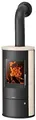 Produktbild: JUSTUS Austin Kaminofen 5 kW für Scheitholz und Kohlebriketts Schwarz-Kalkstein