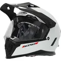 Produktbild: Acerbis Rider Solid Jugend Motocross Helm, weiß, Y/XL (53/54) - Weiß