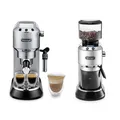 Produktbild: De'Longhi Dedica Style Espressokocher ECKG6821.M im Barista Bundle für perfekten Kaffee-Genuss zu Hause – Silber