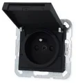 Produktbild: Gira 4488005 Steckdose mit Erdungsstift, 16A 250V~, Klappdeckel, Shutter, System