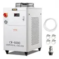 Produktbild: VEVOR Industrieller Wasserkühler, CW6000, 1500 W Wasserkühler-Kühlsystem mit Kompressor, 15 L Wassertankkapazität, 65 L/min max. Durchflussrate,