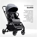 Produktbild: Hamilton by yoop T1 Grau - Premium Buggy mit MagicFold 360Grad drehbar (43367199)