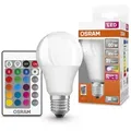 Produktbild: OSRAM E27 LED Lampe STAR+ dimmbar Farbtemperatur Wechsel mit Fernbedienung 9W wie 60W warmweiß RGBW