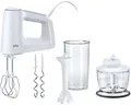 Produktbild: Braun Handmixer MultiMix 3 HM 3135 WH - 500W, 5 Geschwindigkeiten + Turbo, Pürierstab, 500 W, Vertiklae Motorausrichtung für weniger Kraftaufwand, Zerkleinerer