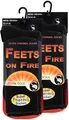 Produktbild: STARK SOUL FEETS on FIRE - 2 Paar Herren Ultra Thermo Socken, Warme Winter Socken, Schwarz, Gr. 41-45