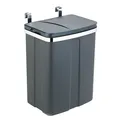 Produktbild: WENKO Mülleimer 12,0 l grau, 1 St.