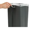 Produktbild: Tür-abfalleimer, 12 Liter, Zum Einhängen In Schrank Und Schublade, Grau, Polypropylen Grau, Verchromtes Metall Silber Glänzend - Grau - Wenko