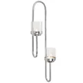 Produktbild: Fink wandhängender Teelichthalter 60 cm 2-flammiger Wand-Kerzenhalter aus Edelstahl