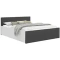 Produktbild: Fedve Doppelbett, Grau, Weiß, Textil, 180x200 cm, Schlafzimmer, Betten, Polsterbetten