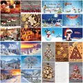 Produktbild: Böttcher-AG Weihnachtskarte Set Weihnachten, 105 x 148mm (A6), Postkarten, sortiert, 100 Stück