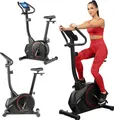 Produktbild: Gymtek® Magnetischer Heimtrainer, Fahrrad für Zuhause - bis 135kg - 8 Widerstandsstufen, 9kg Schwungmasse - LCD Display - für Home Gym Fitness