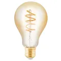 Produktbild: LED-Leuchtmittel Tropfenform E27 4 Watt Dimmbar Amberfarben Glas Ø 7,5 x H 13 cm