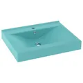 Produktbild: vidaXL Luxus Waschbecken mit Hahnloch matt hellgrün 60x46cm Keramik