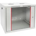 Produktbild: HMF 66409-07 Serverschrank  Netzwerkschrank 19 Zoll 9HE Tiefe 45 cm Lichtgrau