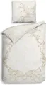 Produktbild: Heckett & Lane Satin Bettwäsche 135x200 Lauren Off-White Ornamente Barock Wende