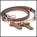 Produktbild: Schulterriemen Damen Taschengurt aus Leder Braun Gold, Set für Handtaschen
