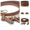 Produktbild: Schulterriemen Terrakotta Graubraun Marineblau Leder Minitaschen Taschengur
