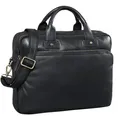 Produktbild: STILORD große Ledertasche schwarz - XL Aktentasche für Herren - Business-Tasche mit 15.6 Zoll Laptopfach - Vintage Umhängetasche Hector