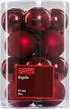 Produktbild: TrendLine Christbaumkugeln 16 Kugeln Ø 3,5 cm Glas Rot Weihnachtskugeln