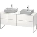 Produktbild: Duravit XSquare Waschtisch-Unterschrank XS4927B8585 160x53,8x54,8cm, 4 Auszüge, beidseitig, weiß hochglanz