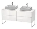 Produktbild: Duravit Xsquare Waschtischunterbau für Konsole Becken beidseitig 4 Auszüge 1600 x 548 x 778 mm Weiß Hochglanz lackiert - XS4927B8585