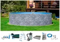 Produktbild: my POOL BWT Rundpool STONE 3 (Set, 8-tlg), Steindekor, in verschiedenen Größen