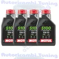 Produktbild: Motul 5100 15W50 Technosynthese Ester Jaso MA2 T903 Motorrad Motoröl 4 Liter