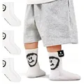Produktbild: von Jungfeld Tennissocken Smiley Kinder Sportsocken Baumwoll-Mischung Unisex (6-Paar, 6er-Pack) Hohe Sportsocken aus Bio-Baumwolle für Damen & Herren weiß 23-26