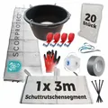 Produktbild: Schuttrutsche Bauschuttrutsche 3 m flexibel mit Einfülltrichter, 20x Flachsäcke