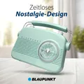 Produktbild: Blaupunkt Nostalgieradio LIDO mit Bluetooth, DAB+, Petrol, 50er Jahre