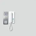 Produktbild: Siedle Türsprechanlage Audio-Set IQ CA 812-1 E | 1+n-Technik | App-Anbindung | Aufputz | Edelstahl Silber/Weiß