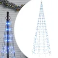 Produktbild: LED-Weihnachtsbaum Für Fahnenmast 550 LEDs Blau 300 Cm Außenbereich