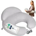 Produktbild: Stillkissen Schwangerschaftskissen Lagerungskissen mit verstellbarem Hüftgurt und Sicherheitskissen für mehr Sicherheit für Mütter und Baby Seitenschläferkissen Stillkissen Mond pregnancy pillow