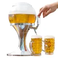 Produktbild: InnovaGoods® Bierzapfanlage 3,5 L, Getränkezapfanlage, Kugelbierzapfanlage mit Kühler, Bierzapfanlage mit geschlossenem und herausnehmbarem Innentank für EIS, Silber