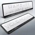 Produktbild: 2 Kennzeichenhalter | HAMBURG 09 | Moin Hansestadt | Alster | HH | DHL-Versand