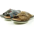 Produktbild: Rieker 25199 Schuhe Herren Sandalen Pantoletten Clogs, Größe:40 EU, Farbe:Blau - Blau - 40