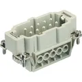 Produktbild: Harting HAN E Steckverbinder, Einsatz Typ 10Griffverbinder Schraubklemme max 2,5mm2, 16A10 polig (09 33 010 2601)