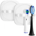 Produktbild: FIXCHORD Elektrische Zahnbürstenkopfhalter 2 Stück, Badezimmer Zahnbürstenhalter für elektrische Zahnbürsten mit starkem 3M-Aufkleber, Zahnbürste Halter für das Badezimmer, weißz