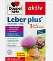 Produktbild: Doppelherz Leber plus – Mit Cholin als Beitrag 80 Kapseln (1er Pack), Gelb 
